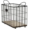 Rangement|Gifi Panière bois/métal taille M