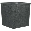 Rangement|Gifi Panière Box Cube effet jute 17L 27x27x27cm gris