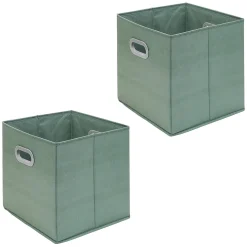 Rangement|Gifi Panière Box Cube en carton revêtement tissu x2