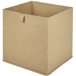 Rangement|Gifi Panière Box Cube unie beige 31x29x31cm