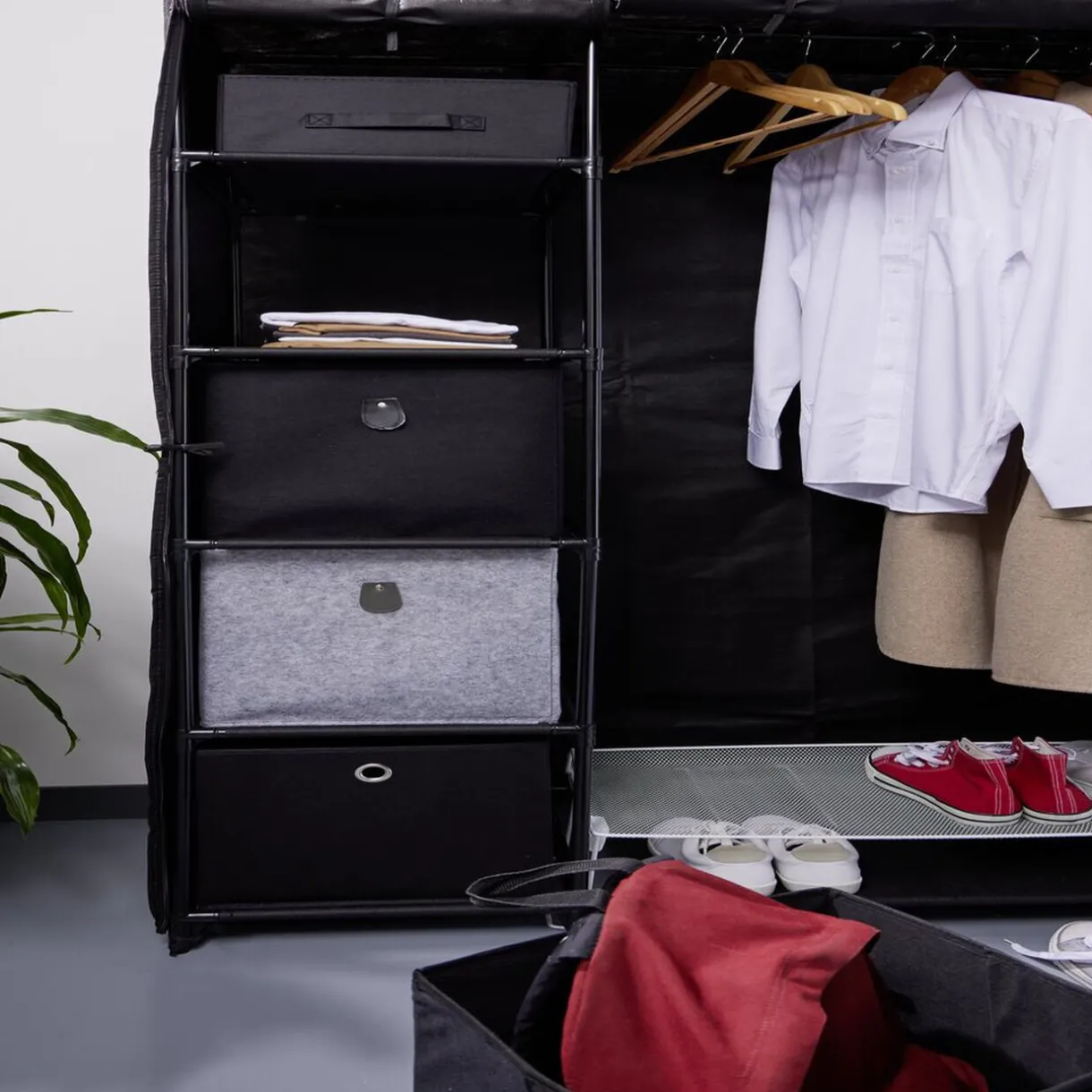 Rangement|Gifi Panière Box Cube 31x15x31cm blanc