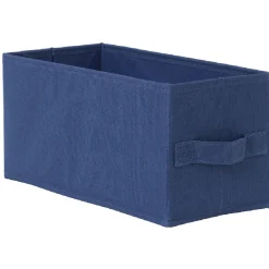 Rangement|Gifi Panière Box Cube 15x31x15cm bleu jean