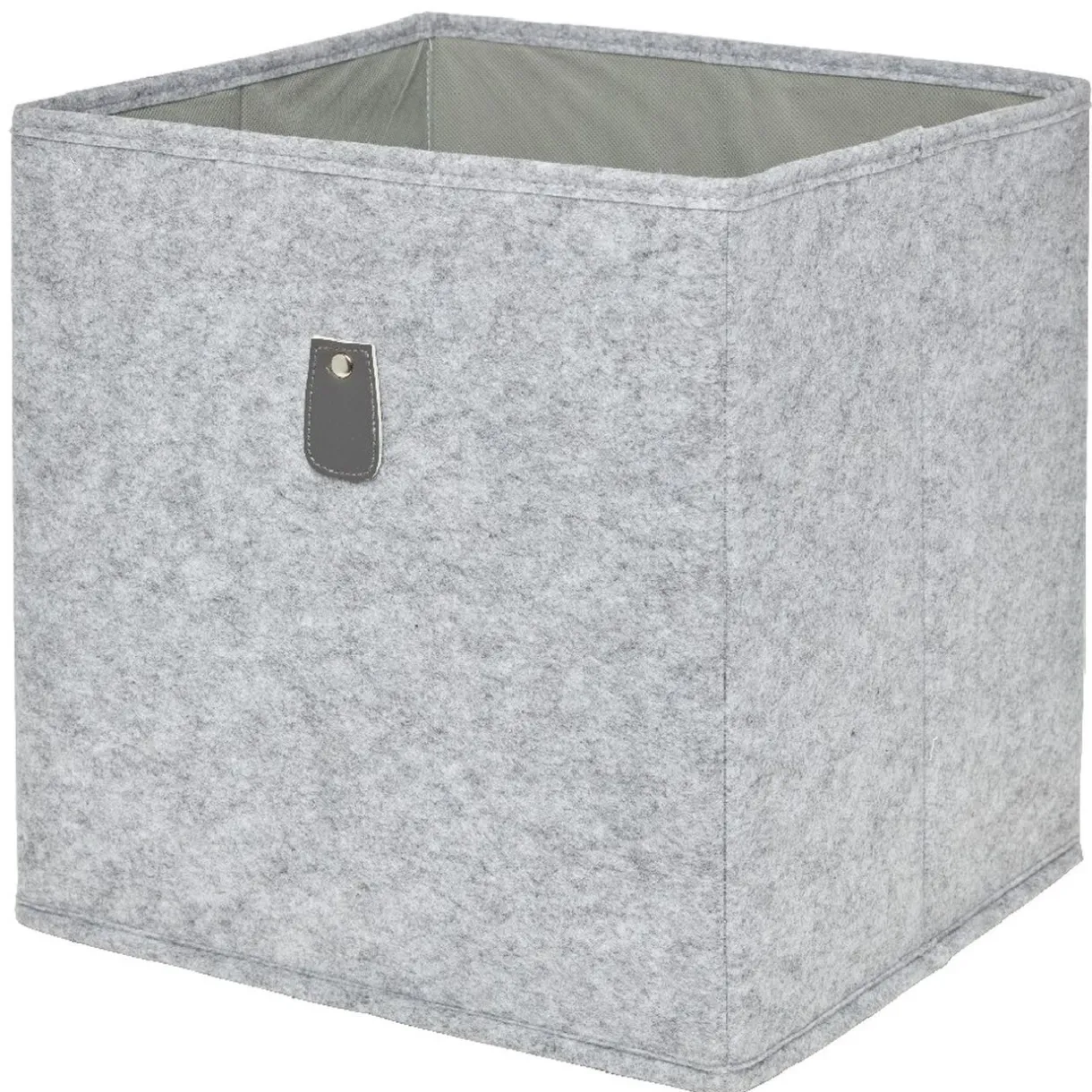 Rangement|Gifi Panière Box Cube 31x29x31cm feutrine gris