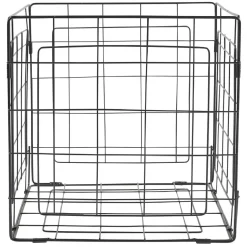 Rangement|Gifi Panière Box Cube 31x31x31cm métal noir
