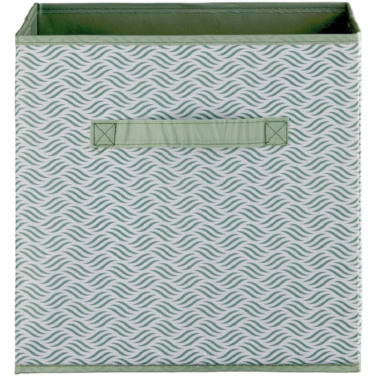 Rangement|Gifi Panière Box Cube 31x29x31cm vert imprimé