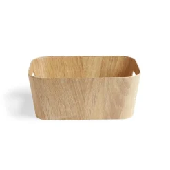 Rangement|Gifi Panière carton et papier imitation bois 26x18xH11cm