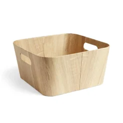 Rangement|Gifi Panière carton et papier imitation bois 30x30xH15cm
