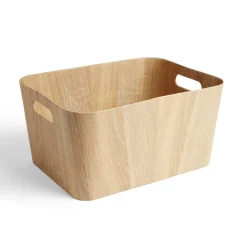 Rangement|Gifi Panière carton et papier imitation bois 40x30xH20cm