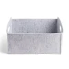 Rangement|Gifi Panière coton effet feutrine 34x28x16cm gris
