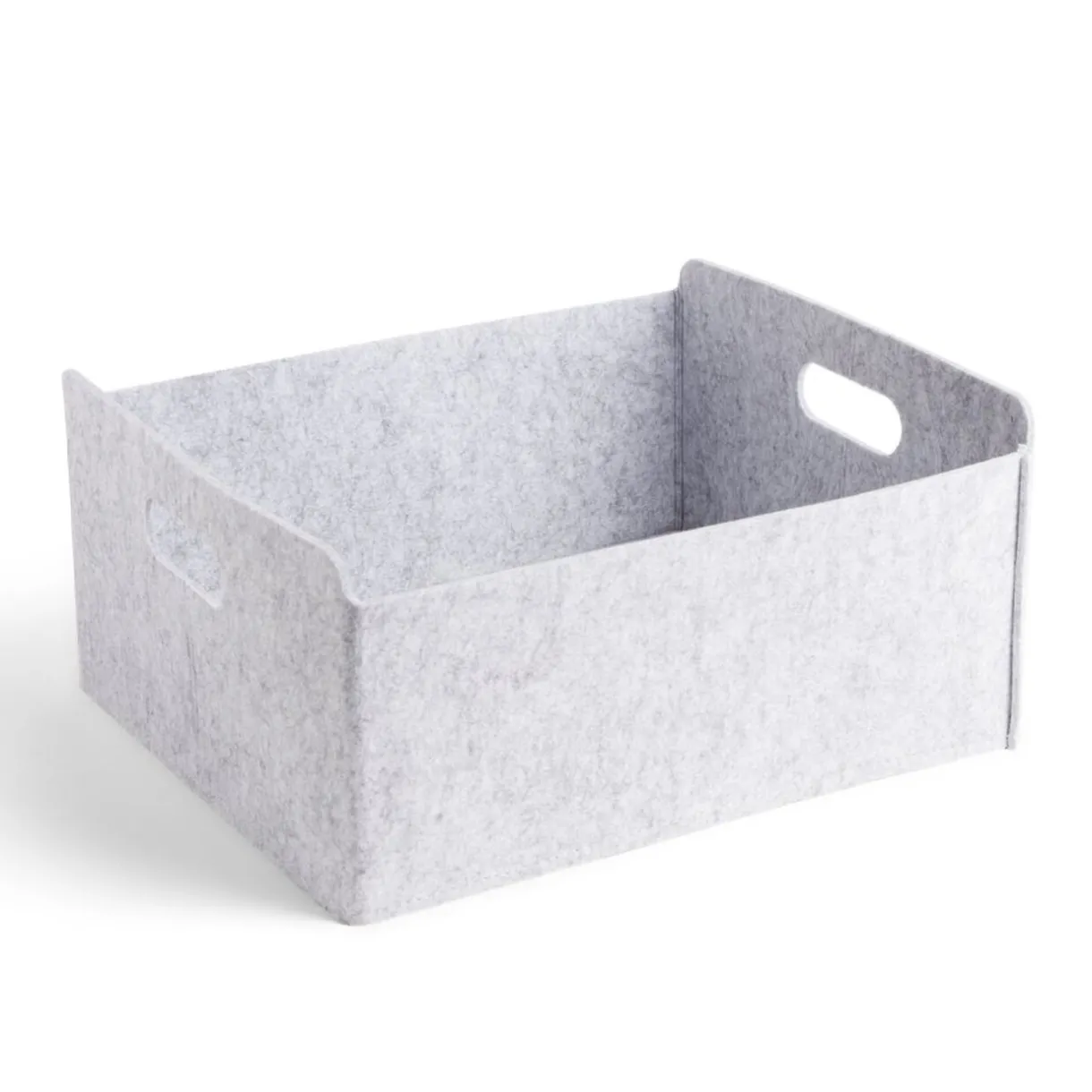 Rangement|Gifi Panière coton effet feutrine 34x28x16cm gris