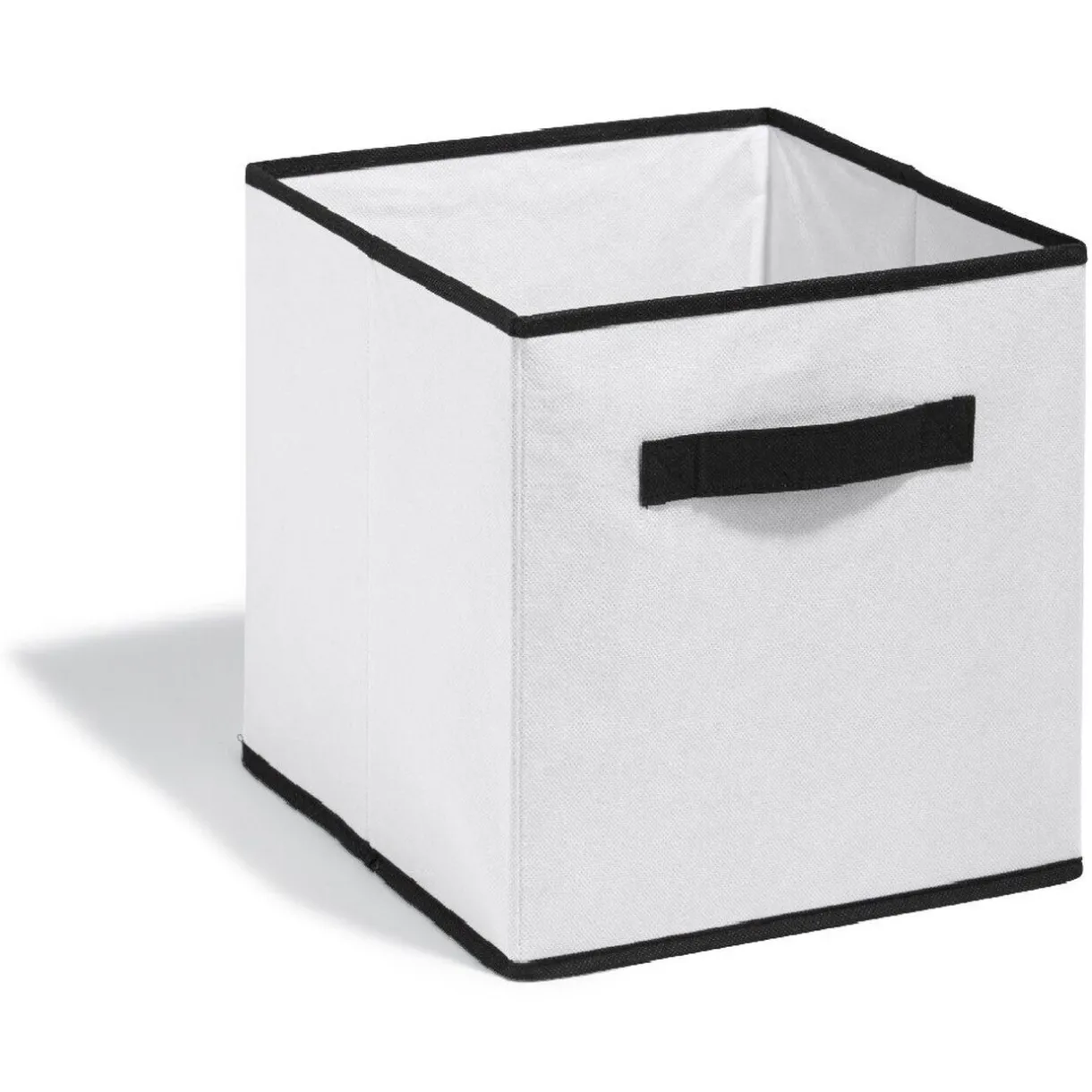 Rangement|Gifi Panière cube blanche contour noir