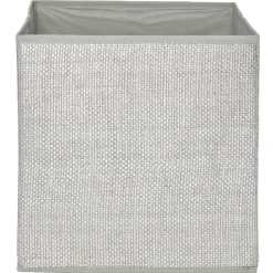 Rangement|Gifi Panière cube de rangement effet papier gris
