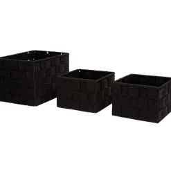 Rangement|Gifi Panière déco noire X3