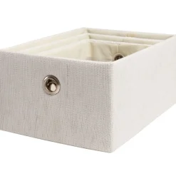 Rangement|Gifi Panière déco pliable blanche X3