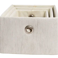 Rangement|Gifi Panière déco pliable blanche X3