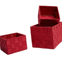 Rangement|Gifi Panière déco rouge X3