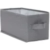 Rangement|Gifi Panière de rangement Box Cube gris 29x15xH15cm