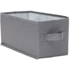 Rangement|Gifi Panière de rangement Box Cube gris 29x15xH15cm