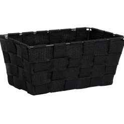 Rangement|Gifi Panière de rangement carrée tissu tressé gris 21,5x21,5xH12cm