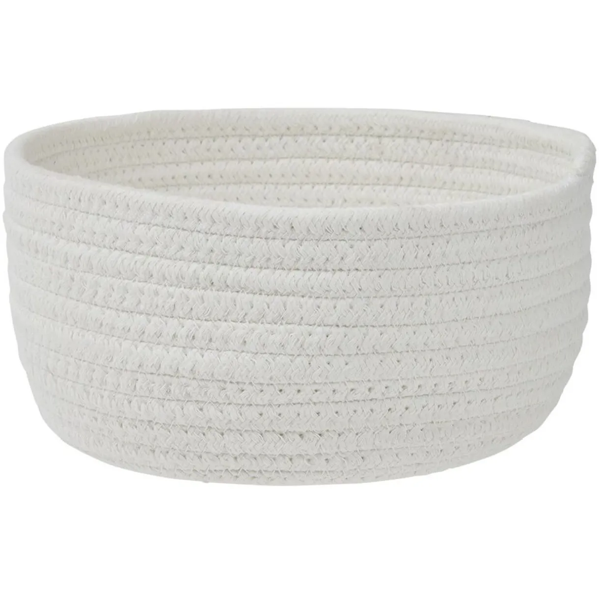 Rangement|Gifi Panière de rangement coton blanc Ø22xH11cm