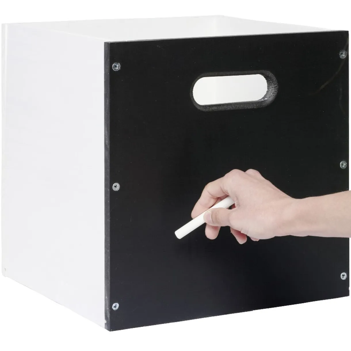 Rangement|Gifi Panière de rangement en pin finition ardoise