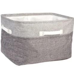 Rangement|Gifi Panière de rangement grise