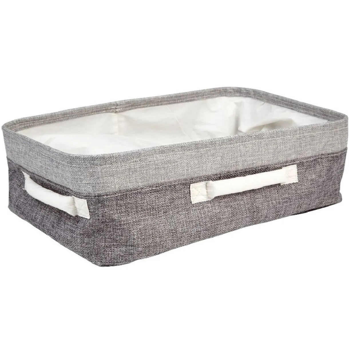 Rangement|Gifi Panière de rangement grise