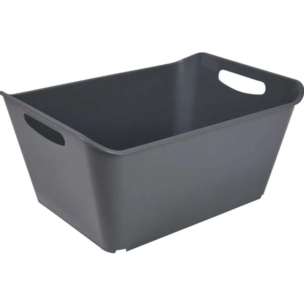 Entretien Du Linge|Gifi Panière de rangement grise 18 L