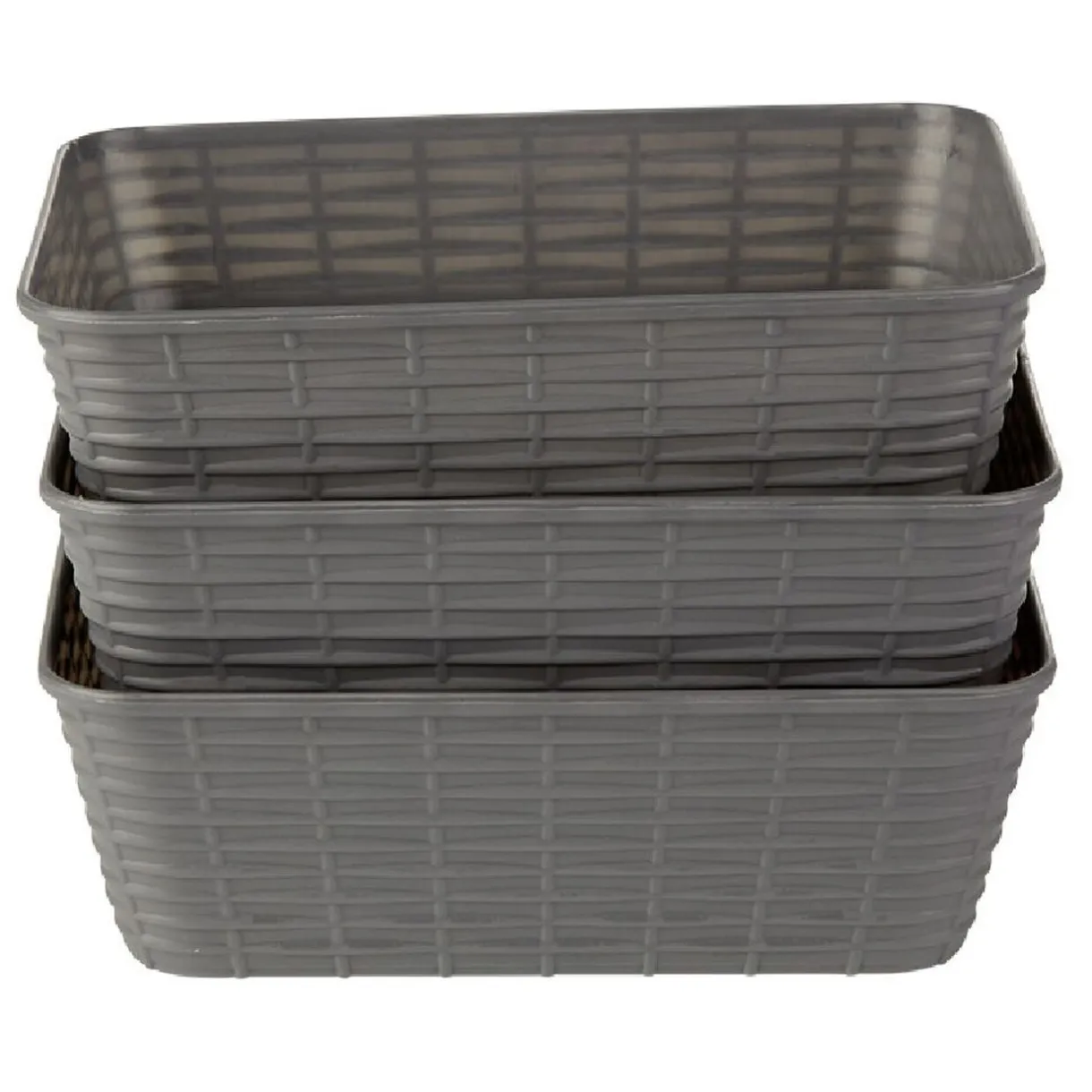 Rangement|Gifi Panière de rangement L.18,7 cm plastique x3