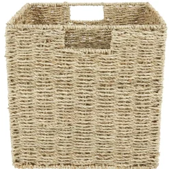 Rangement|Gifi Panière de rangement métal jonc naturel