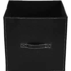 Rangement|Gifi Panière de rangement noir à poignée