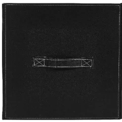 Rangement|Gifi Panière de rangement noir à poignée