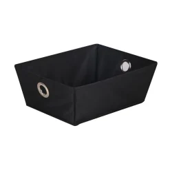 Rangement|Gifi Panière de rangement noir H13,5 cm