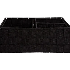 Rangement|Gifi Panière de rangement noire X4