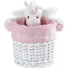 Rangement|Gifi Panière de rangement ronde enfant licorne blanc rose 18 cm