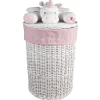 Rangement|Gifi Panière de rangement ronde enfant licorne blanc rose 45 cm