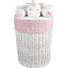Rangement|Gifi Panière de rangement ronde enfant licorne blanc rose 37 cm