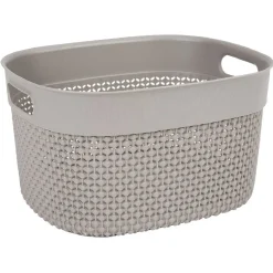 Entretien Du Linge|Gifi Panière de rangement taupe 6 L