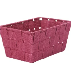 Entretien Du Linge|Gifi Panière de rangement tressée violette taille S