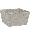 Rangement|Gifi Panière de rangement tressée grise clair taille L