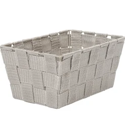 Rangement|Gifi Panière de rangement tressée grise clair taille S