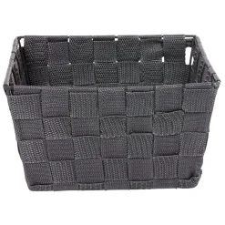 Rangement|Gifi Panière de rangement tressée grise