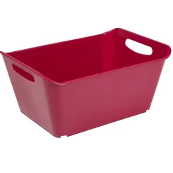 Entretien Du Linge|Gifi Panière de rangement violet bordeaux 10 L