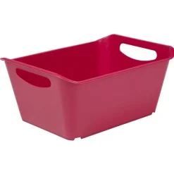 Entretien Du Linge|Gifi Panière de rangement violet bordeaux 5 L