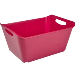 Entretien Du Linge|Gifi Panière de rangement violet bordeaux 18 L