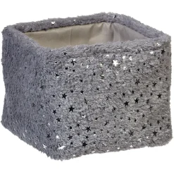 Rangement|Gifi Panière effet fourrure étoile brillante