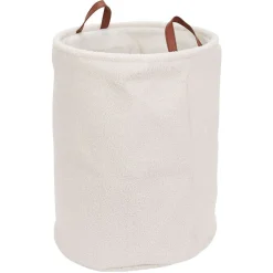 Entretien Du Linge|Gifi Panière effet laine bouclée 56L