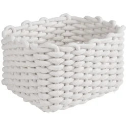 Rangement|Gifi Panière en coton effet tricot H16 cm