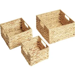 Rangement|Gifi Panière en jacinthe tressée x 3