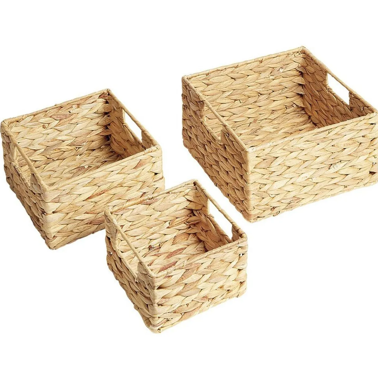 Rangement|Gifi Panière en jacinthe tressée x 3